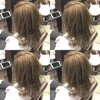 セミロング カラー KIRA スズキ タクヤ／店長のヘアスタイル