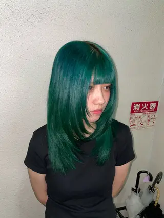 カラー ハイトーンカラー 💚りょうか💚のヘアスタイル