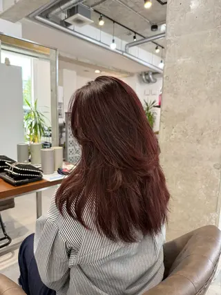 セミロング カラー カイリ /レイヤーカットのヘアスタイル