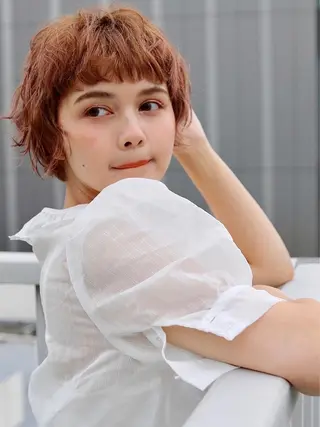 ショート パーマ moanin モーニンのヘアスタイル