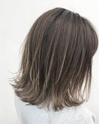 ミディアム カラー パーマ ヘアアレンジ 【公式】amble luxe池袋東口🩷のヘアスタイル