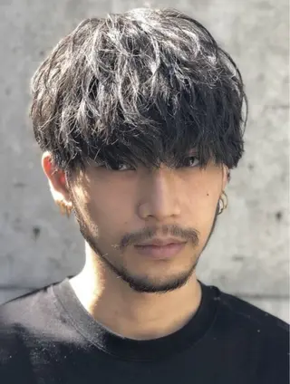 パーマ メンズ 中谷海里/フェザー パーマ/スパイキーのヘアスタイル