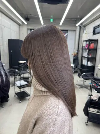 セミロング カラー Kazuki/名古屋 ブリーチ/髪質改善のヘアスタイル