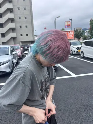 カラー 楢本 莉子のヘアスタイル