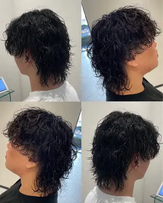 パーマ メンズ メンズ特化/今池駅 徒歩1分/岡本一真のヘアスタイル