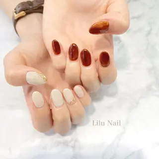 ネイル モチの良さ◉ フィルインネイル♡のネイルデザイン
