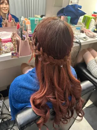 ヘアアレンジ 🌈髪質改善🌈 過去の1艶サラ体験✨のヘアスタイル