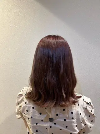 ミディアム カラー 🩷愛咲🩷レイヤー /透明感カラーのヘアスタイル