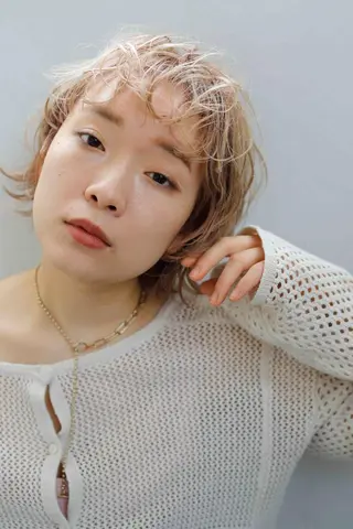 ショート カラー パーマ ヘアケア特化型サロン newi 京橋のヘアスタイル