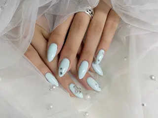 ネイル ワンホン韓国ちゅるん ネイル✨🎀AMIのネイルデザイン
