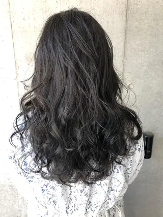 セミロング カラー ハイライト/髪質改善 ans/黒木 和大のヘアスタイル