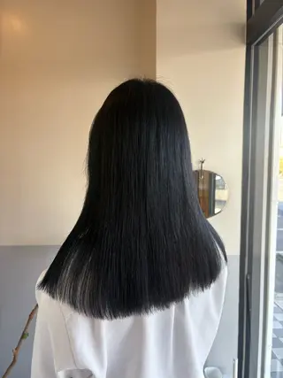 ミディアム カラー 鈴木 美由華/透明感/岡崎のヘアスタイル
