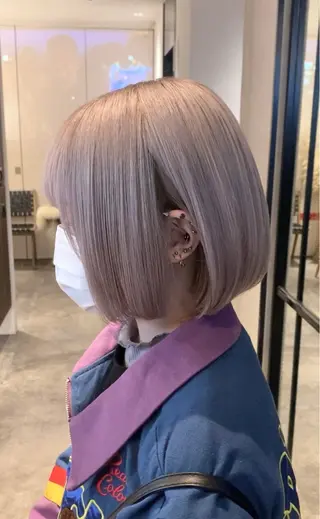 ショート カラー レイヤー似合わせ 透明感カラーりきやのヘアスタイル