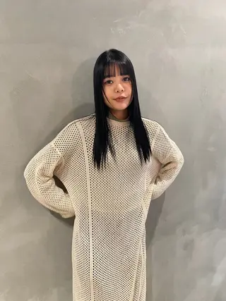 ロング パーマ 都築 菜美のヘアスタイル