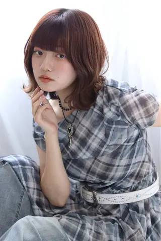 ミディアム 髙原菖💎 カラーモデル募集中のヘアスタイル