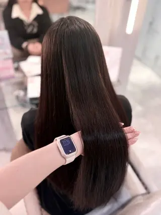 ロング パーマ 🩰甘めカラー 透明感|横浜♡ARIのヘアスタイル
