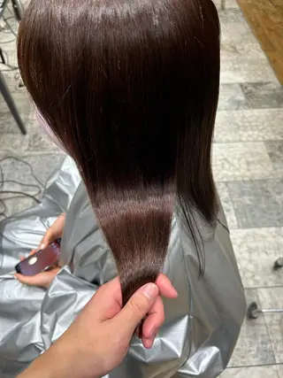 ロング カラー パーマ 銀座✨レイヤーカット 顔まわり/坂本亜裟海のヘアスタイル