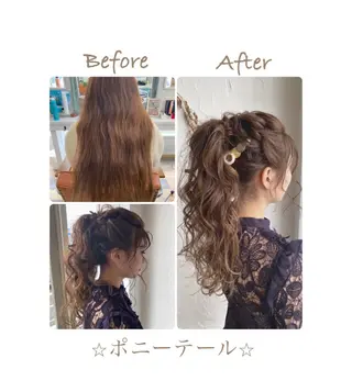 ロング カラー パーマ ヘアアレンジ メンズ ネイル 豊橋美容院 ソンリエのヘアスタイル