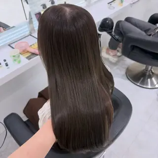 カラー 🤍ブリーチなし ブラウンhimi🤍のヘアスタイル