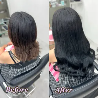 ヘアメ🎀ハイトーン 🩵エクステ🪄しほのヘアスタイル