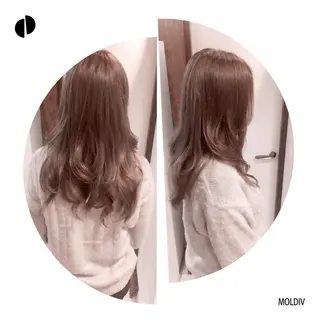 セミロング ロング カラー ✨縮毛矯正✨髪質改善 ナカシマ ユミのヘアスタイル