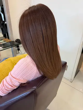 ロング カラー 林 莉瑠のヘアスタイル