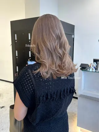 ミディアム カラー nanami ¦髪質改善¦ブリーチのヘアスタイル