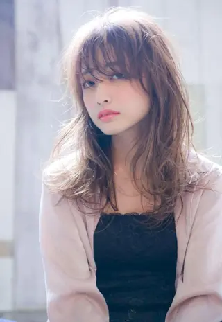 ミディアム カラー パーマ ヘアアレンジ ネイル キッズ メンズ マツエク・マツパ 🌸グレージュ/ ベージュ🌸yutaのヘアスタイル