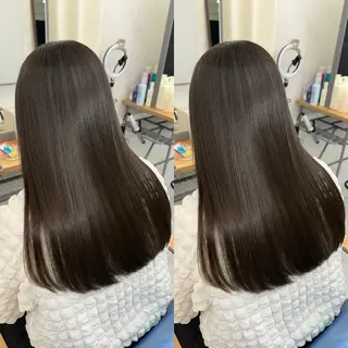 ロング 髪質改善🩵縮毛矯正 代々木/木下のヘアスタイル