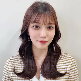 ミディアム カラー ❤️ショートカット ・顔周りカット❤️のヘアスタイル