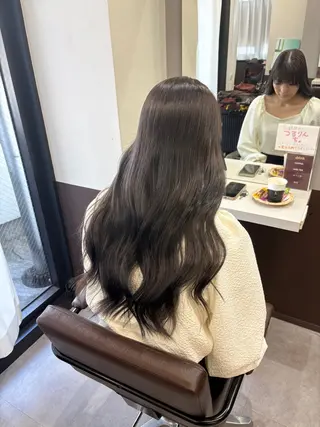 ロング カラー 韓国×髪質改善カラー 💎hinaのヘアスタイル