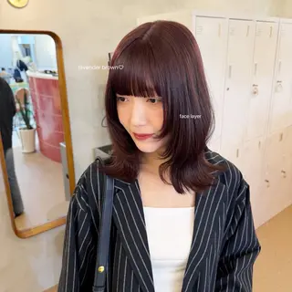 ミディアム 暖色/柔らかベージュ 🐈ayano♡のヘアスタイル