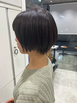 ショート カラー ボブ/ショート/金田 夏葵のヘアスタイル