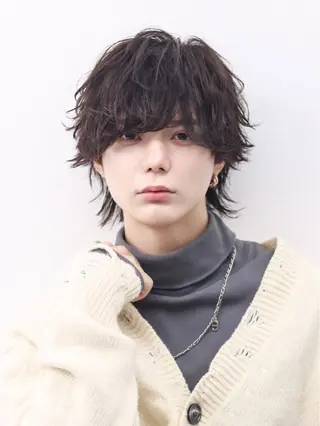 ミディアム カラー パーマ ヘアアレンジ メンズ メンズ特化❤️🔥 RIKU❤️🔥のヘアスタイル