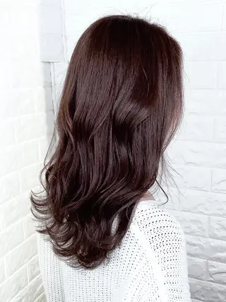 セミロング カラー 髪質改善縮毛矯正 美容師✂️山崎竜二のヘアスタイル
