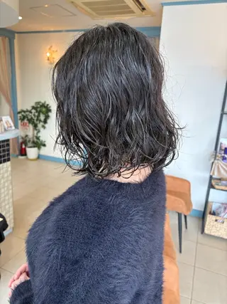 ミディアム 朝生 海都のヘアスタイル
