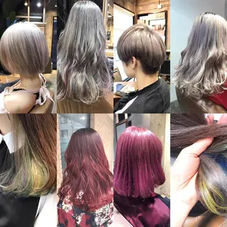 ミディアム カラー パーマ ヘアアレンジ メンズ サロンドミルク 原宿のヘアスタイル