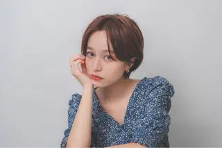 ショート カラー パーマ 松村 洋一のヘアスタイル