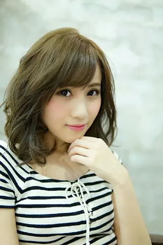 ミディアム 永野 良一のヘアスタイル