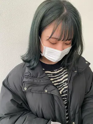 ミディアム LUVISM新潟🎀 透明感カラー/ミユのヘアスタイル