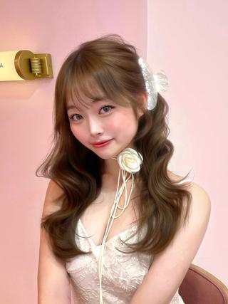 ロング カラー 渋谷/韓国ヘア/ 顔まわり♡Ayakaのヘアスタイル