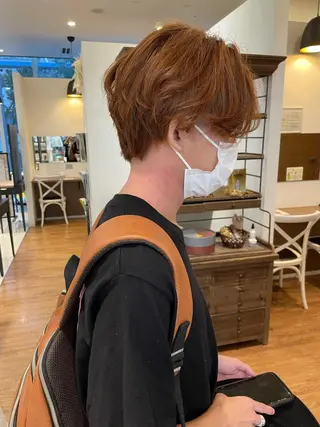 ショート カラー 髪質改善/ブリーチ 田代 龍我のヘアスタイル
