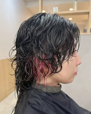 カラー パーマ 縮毛矯正/髪質改善 インナーカラーせいぎのヘアスタイル