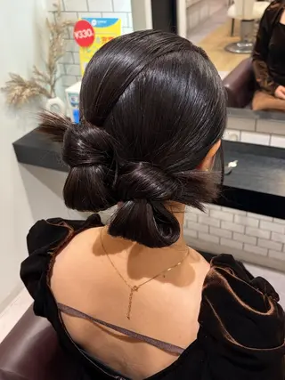 ヘアアレンジ 艶カラー/ブリーチ /アレンジ/特化🫧のヘアスタイル