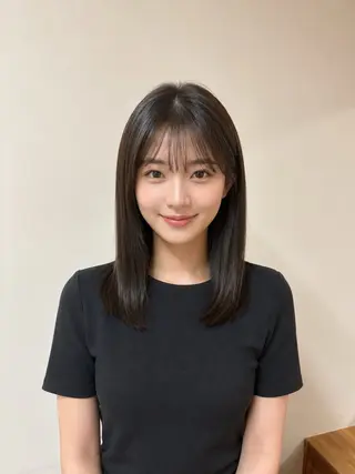 セミロング レイヤーカット/ 髪質改善/はるか🧸のヘアスタイル