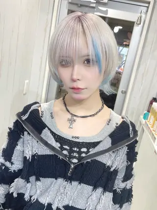 ショート カラー 深夜帯！説明文必読 Oahu iwataのヘアスタイル