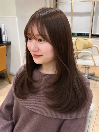 ロング 似合わせカット⌇ヘア セット⌇A i‎🤍のヘアスタイル