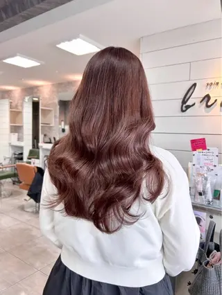 ロング レイヤー/艶髪カラー 森本くるみのヘアスタイル