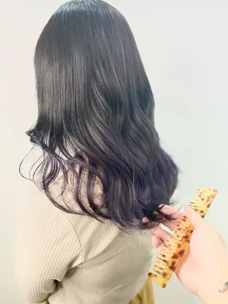 ロング カラー レイヤーカット 赤み消し　店長/大和のヘアスタイル