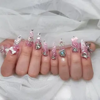 ロング カラー hiro koのネイルデザイン